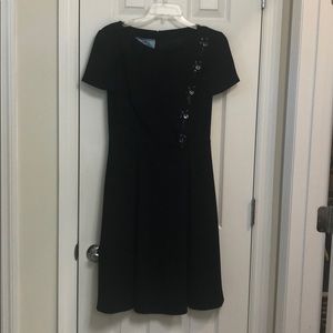 Gorgeous black and crystal Prada dress sz 42 /6